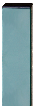 Столб оцинкованный с полимерным покрытием с заглушкой 60x40x1,2х2500 RAL 6005